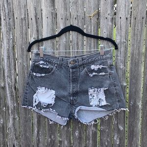 Levi’s Distressed Jean Shorts